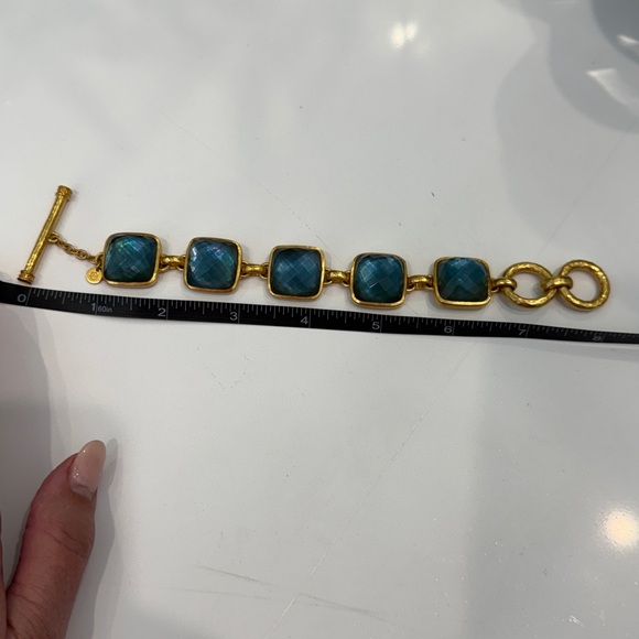 Julie Vos Gold and Blue Bracelet - Picture 3 of 4